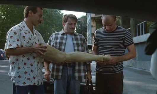 Three men and a leg